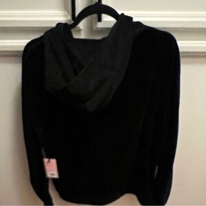 Juicy Couture NWT Black Velvet Hoodie